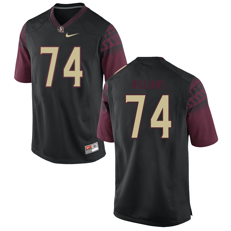 Men #74 Jay Williams Florida State Seminoles College Football Jerseys Sale-Black